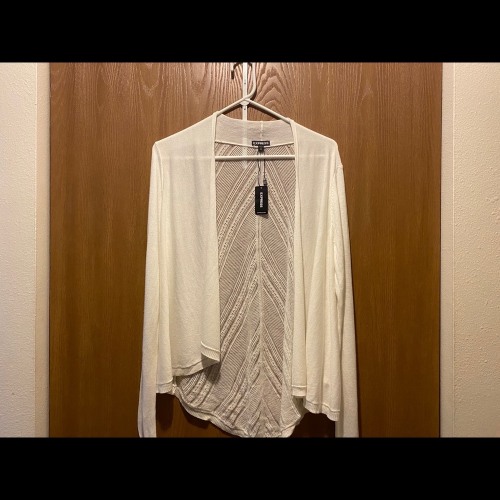 NWT Express Crochet Back Cardigan